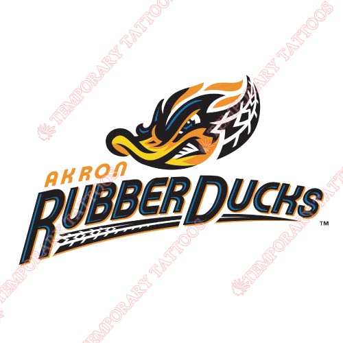 Akron Rubber Ducks Customize Temporary Tattoos Stickers NO.7810
